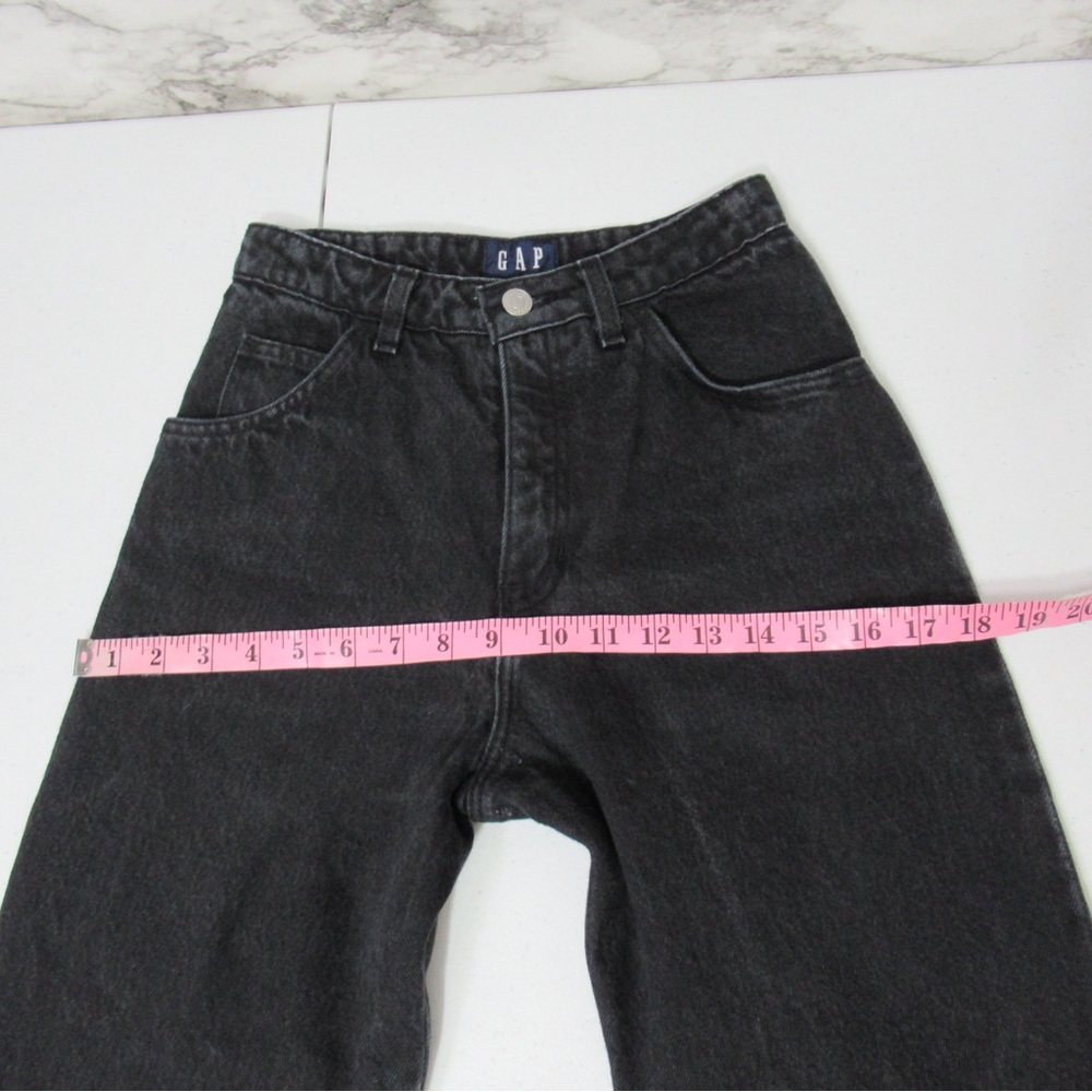 Gap Vintage Washed Black Ankle Length Denim Jeans Size 3/4 - Picture 11 of 16